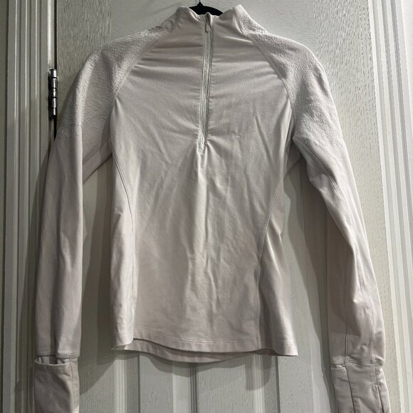 LULULEMON ATHLETICAEMBROIDERED DEFINE 1/4 ZIP PULLOVER JACKET SIZE 4
